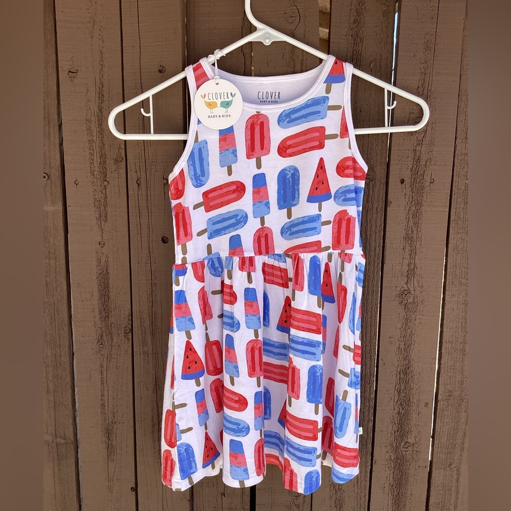 NWT Clover Baby & Kids Popsicle Dress 5T/6T